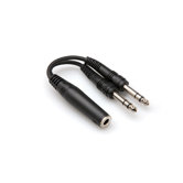 0.25" TRSF to Dual TRSM Y Cable