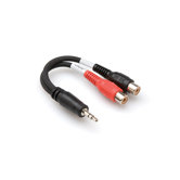 3.5mm TRSM to Dual RCAF Stereo Breakout Cable