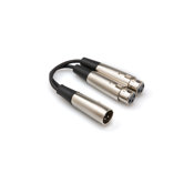 XLR3M to Dual XLR3F Y Cable