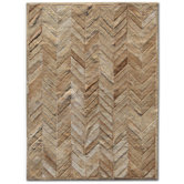 Patchwork Cowhide Yves Wheat Rug