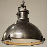 Metal Marine Fixture 1 Light Pendant