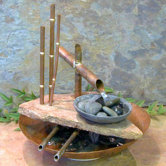 Lotus Well Stone Tabletop Fountain