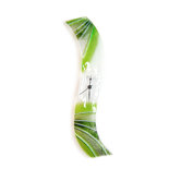 Lime Twist Glass Wall Clock