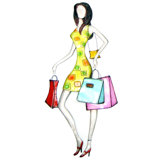 Casual Shopper Metal Wall Art