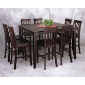 Mendocino Counter Height Rectangular Leg Table with 18" Butterfly Leaf