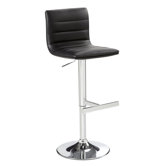 Motivo Faux Leather Adjustable Barstool