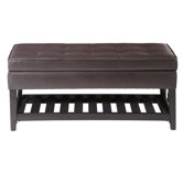 Clover Faux Leather Bench
