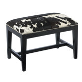 Houston Cowhide Bench