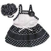 Adorable and "Dazzling Polka Dots" Dog Sundress with Matching Hat