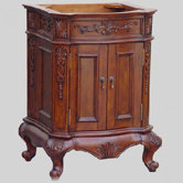 Lido 24", 30", 36", 42" or 48" Single Bowl Bathroom Vanity with Doors