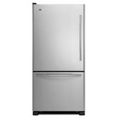 Spill-Catcher Shelves Bottom-Freezer Refrigerator