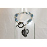 Life is Good Glass Bead Bracelet
