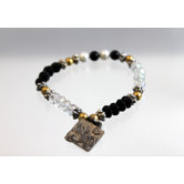 Sisters Glass Pearl and Bead Bracelet
