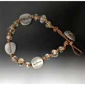 Strength Glass Bead Bracelet