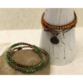 Gentle Peace Seed Bead Wrist Wrap Bracelet
