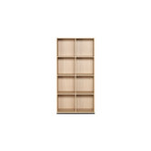 4 Row and 2 Column Open Cabinet