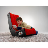 musicrocker Soundsessel klappbar "Cubic" in Rot / Schwarz