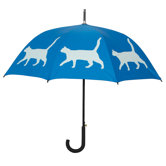 Dog Park Cat Walking Silhouette Stick Umbrella