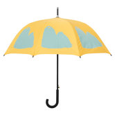 Dog Park Shih Tzu Silhouette Walking Stick Umbrella