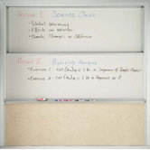 Floor Mounted Markerboard with Full Vertical Movement