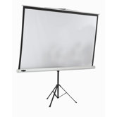 Tripod Floor Standing Manual Projection Screen in Matte White