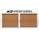 Enclosed Bulletin Board with Aluminum Frame and Header