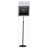 Single Pedestal Letter Board with Acrylic Lift Off Cover