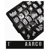 Universal Single Tab Gothic Typeface Changeable Letters (165 characters per set)