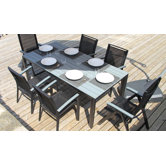 Lisbon 7 Piece Rectangular Dining Set