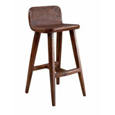 Hand-Hewn Teak Barstool