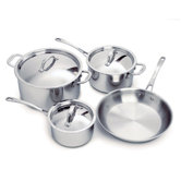 Elite 3-Ply Stainless Steel 7-Piece Cookware Set
