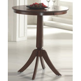 Plainview Bar Height Bistro Table in Brown