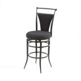Cierra 26" Swivel Counter Stool - Black Fabric