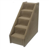 Bear's Stairs Five-Step Mini Value Line Pet Stairs in Beige