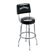 Swivel Label Barstool With Backrest