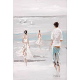 Walk on the Beach 1 Oil Painting