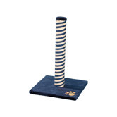 Catwalk Catnip Berlin Plush Cat Scratcher in Blue/Beige