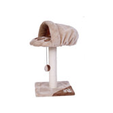 Catwalk Catnip Athens Plush Cat Scratcher in Brown/Beige