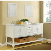 Mission Turnleg 70" Double Bathroom Vanity