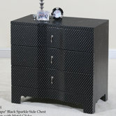 Contempo Sparkle Side Chest in Distressed Black
