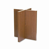 Conference Table X-Base, 30w x 30d x 28h, Medium Oak