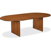 8' Racetrack Conference Table with Slab Base