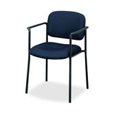 Four-High Stacking Fabric Chair with Leg Base