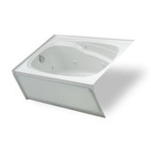 Integrity 60" x 42" Whirlpool Tub with Integral Skirt on Right