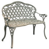 Regis Promo Cast Iron/Aluminum Garden Bench