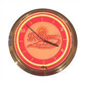 Dr. Pepper Neon Clock