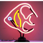 Angelfish Neon Sculpture