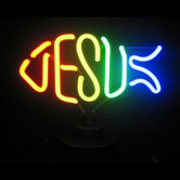 Jesus Fish Neon Sculpture