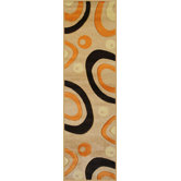Harmony Beige Eclipse Abstract Rug