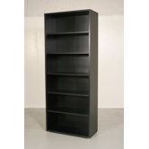 Pierce Office Six Shelf Bookcase in Coffee